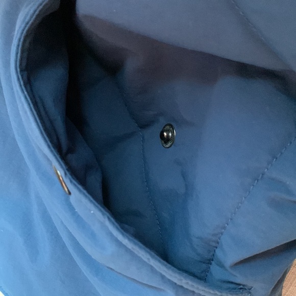 OnlyNY puffy vest: unisex Size Small; blue w/orange interior - Picture 5 of 8